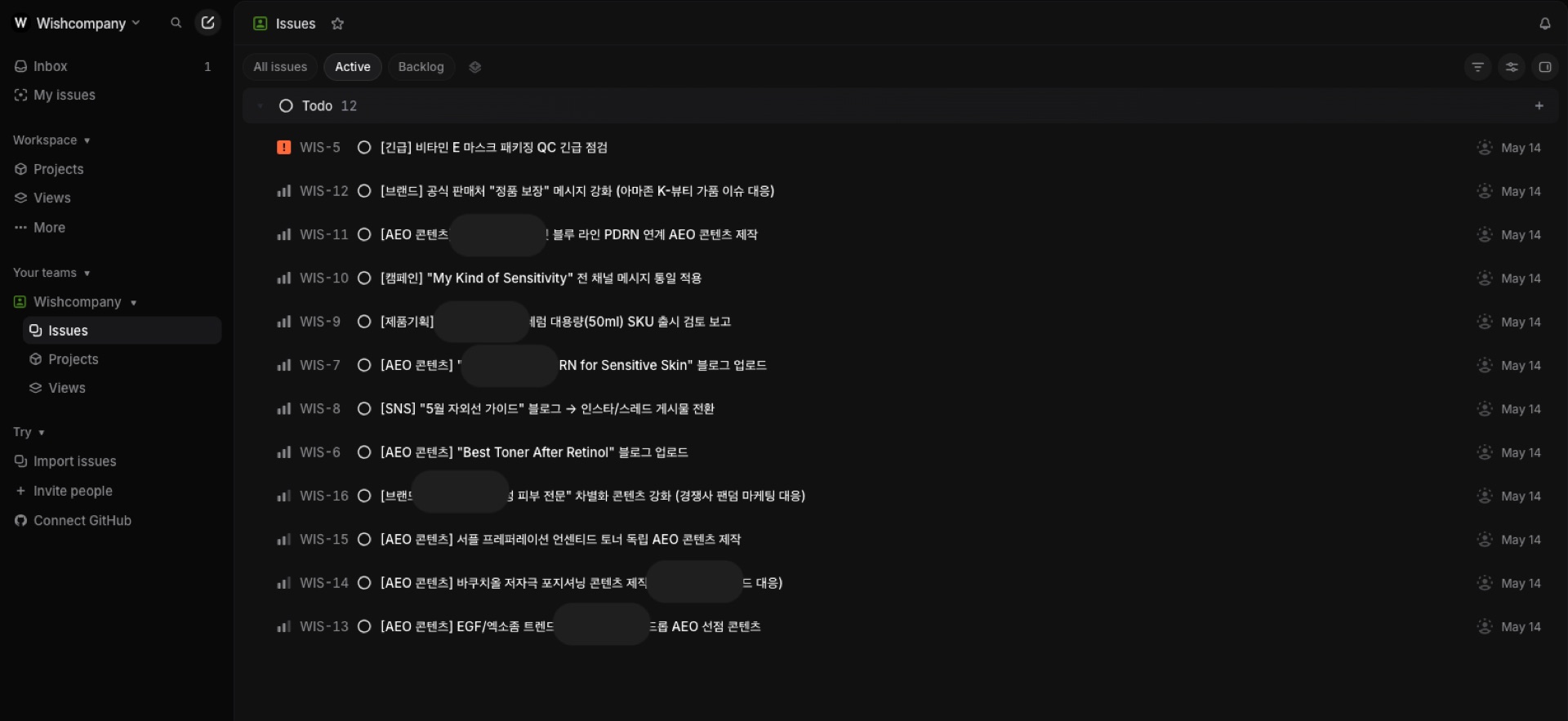 Auto-generated Linear action plan