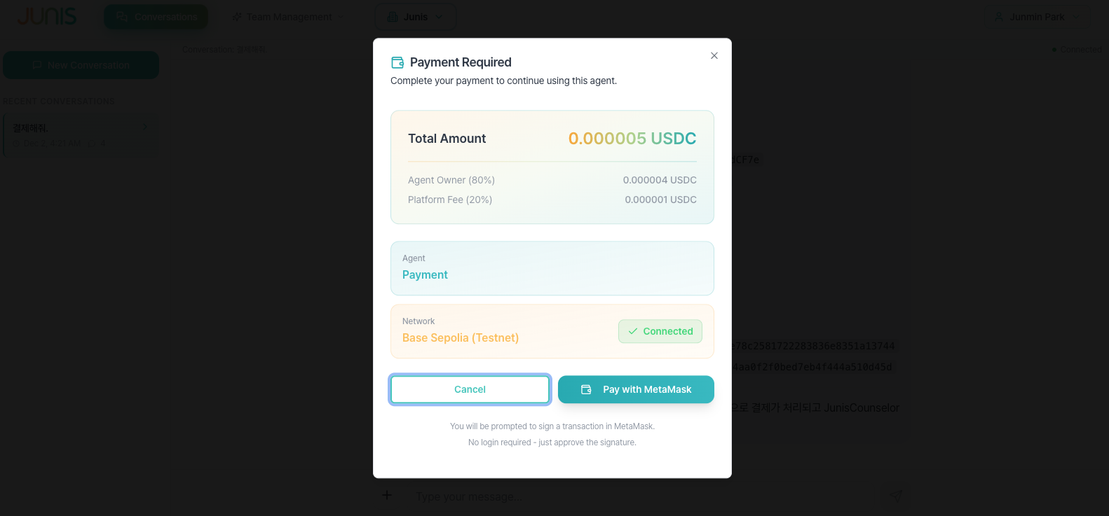 Public Team Widget - Payment Required dialog